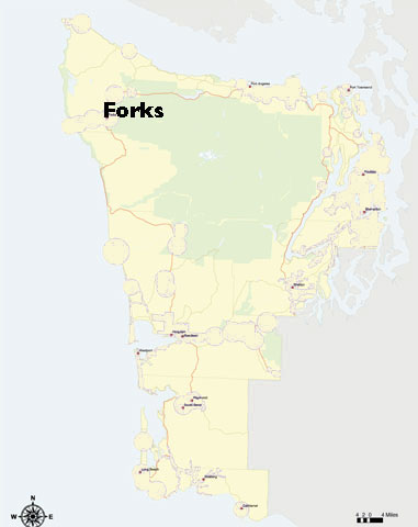map of the olympic coast