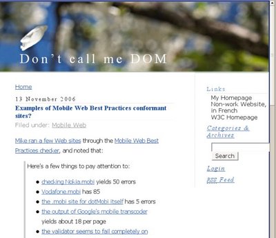 My Blog on a PC