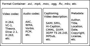 Format container and codecs