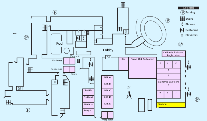 Floor plan with highlight on Sedona