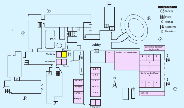 Floor plan with highlight on Sequoia