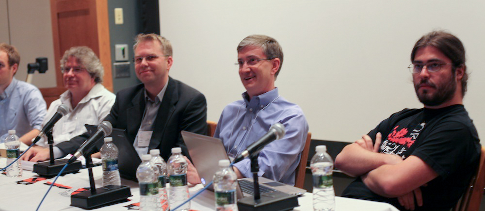 Andrew Patrick, Rob van Eijk, Ed Felten and Chris Soghoian - Photo credit: Wendy Seltzer