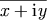 \overline{x + \ii y}