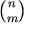 {n \choose m}