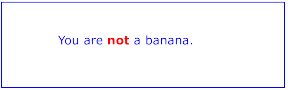 Example tspan01 - using tspan to change visual attributes