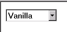 a                                                                                                                                                                                                                                               collapsed pull-down list; Vanilla is                                                                                                                                                                                                                                               selected
