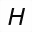 MATHEMATICAL SANS-SERIF BOLD ITALIC CAPITAL H