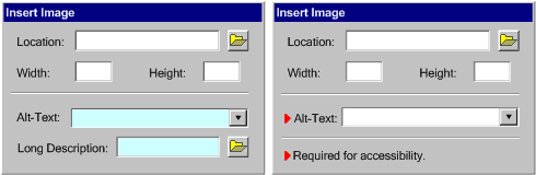 Screenshot showing icon input field highlighting