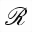 MATHEMATICAL BOLD SCRIPT CAPITAL R