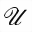 MATHEMATICAL BOLD SCRIPT CAPITAL U
