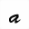 MATHEMATICAL BOLD SCRIPT SMALL A