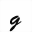 MATHEMATICAL BOLD SCRIPT SMALL G