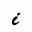 MATHEMATICAL BOLD SCRIPT SMALL I