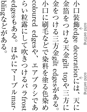 Example of Latin Characters and Western-Arabic Numerals Japanese Characters without Inter-Character Spaces (This method is not recommended)