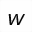 MATHEMATICAL SANS-SERIF BOLD ITALIC SMALL W
