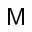 MATHEMATICAL MONOSPACE CAPITAL M