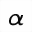 MATHEMATICAL SANS-SERIF BOLD ITALIC SMALL ALPHA
