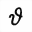 MATHEMATICAL SANS-SERIF BOLD ITALIC THETA SYMBOL