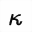 MATHEMATICAL SANS-SERIF BOLD ITALIC KAPPA SYMBOL