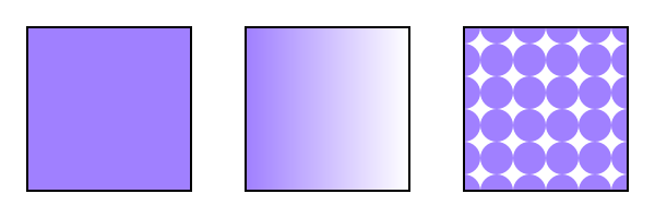 Image of three types of paint servers.