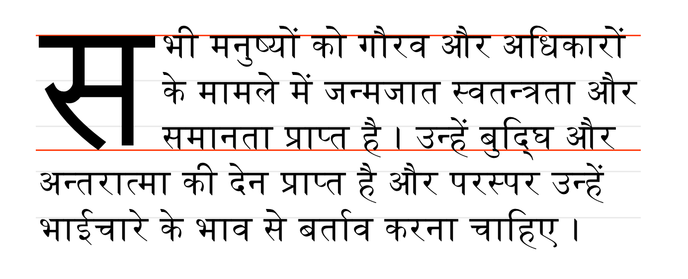 Devangari initial letter