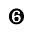 DINGBAT NEGATIVE CIRCLED DIGIT SIX