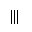 LARGE TRIPLE VERTICAL BAR OPERATOR