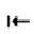 LEFTWARDS TRIANGLE-HEADED ARROW TO BAR