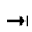 RIGHTWARDS TRIANGLE-HEADED ARROW TO BAR