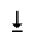 DOWNWARDS TRIANGLE-HEADED ARROW TO BAR