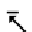 NORTH WEST TRIANGLE-HEADED ARROW TO BAR