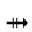 RIGHTWARDS TRIANGLE-HEADED ARROW WITH DOUBLE HORIZONTAL STROKE