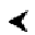 BLACK LEFTWARDS EQUILATERAL ARROWHEAD