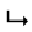 DOWNWARDS TRIANGLE-HEADED ARROW WITH LONG TIP RIGHTWARDS