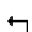 UPWARDS TRIANGLE-HEADED ARROW WITH LONG TIP LEFTWARDS