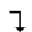 RIGHTWARDS TRIANGLE-HEADED ARROW WITH LONG TIP DOWNWARDS