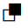 OVERLAPPING WHITE AND BLACK SQUARES