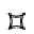 ROTATED WHITE FOUR POINTED CUSP