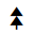 UPWARDS TWO-HEADED ARROW WITH TRIANGLE ARROWHEADS