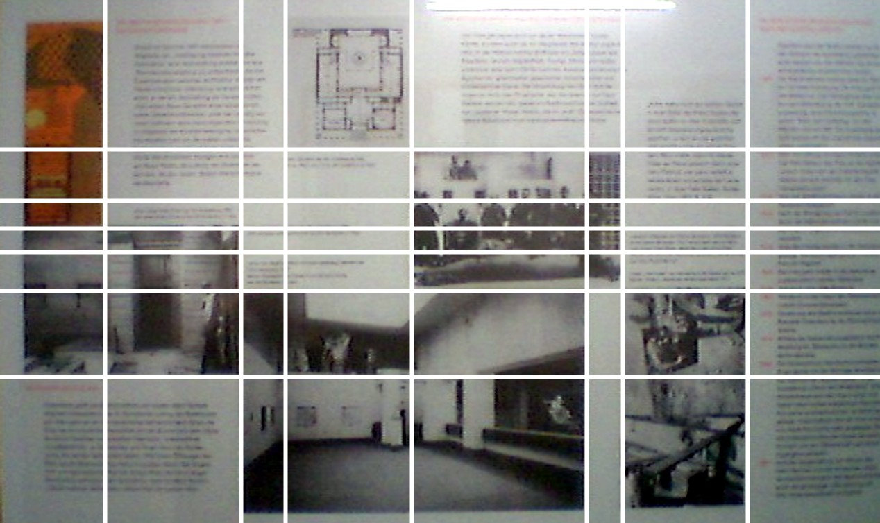 clearly has a number of
     implied horizontal and vertical lines to which the text and
     photos are aligned.